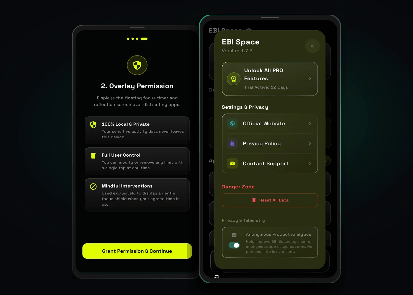 EBI Space - 100% Local On-Device Privacy and SQLite Security