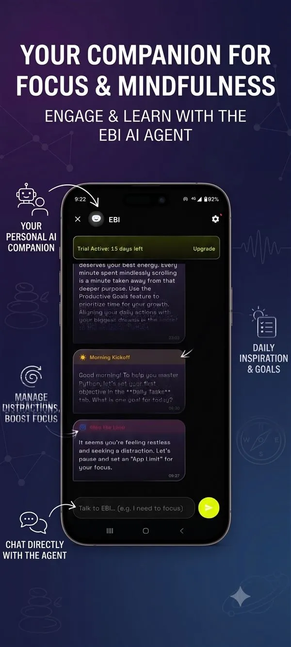 EBI Space App - AI Wellbeing Companion Chat