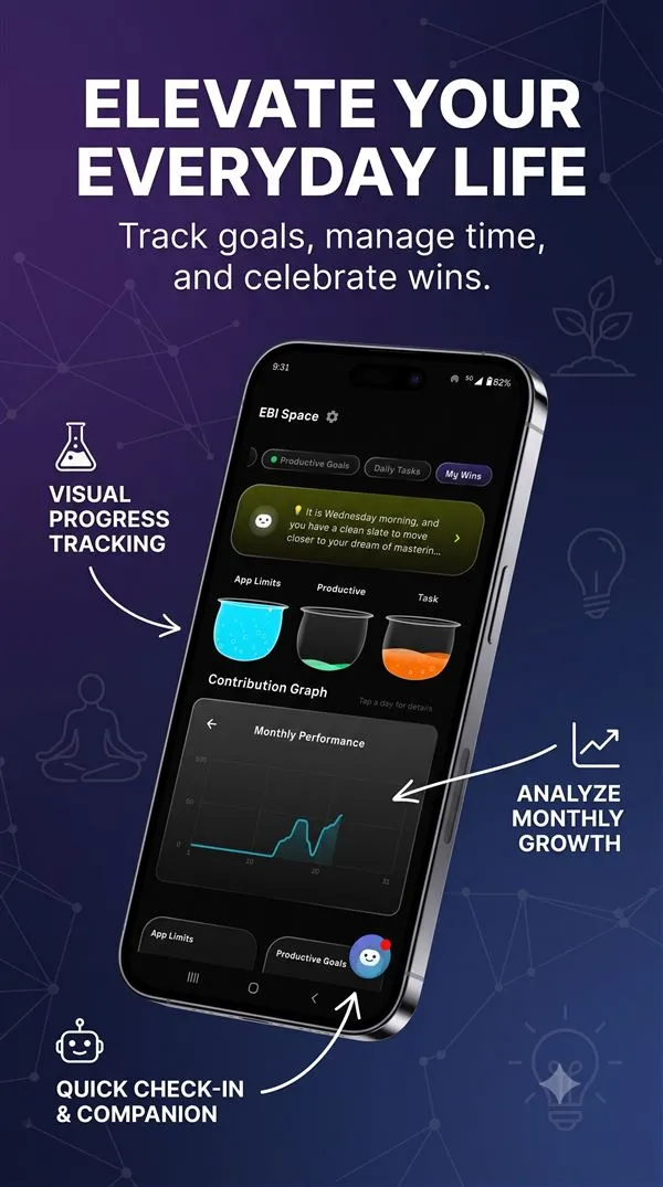 EBI Space App - Daily Tracking and Streaks