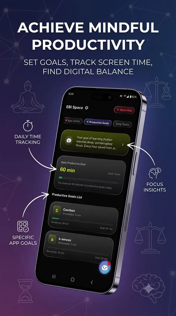EBI Space App - Smart Mindful Pause Feature